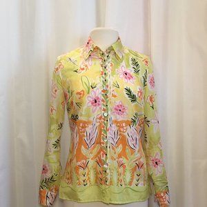 Sigrid Olsen 100% silk blouse